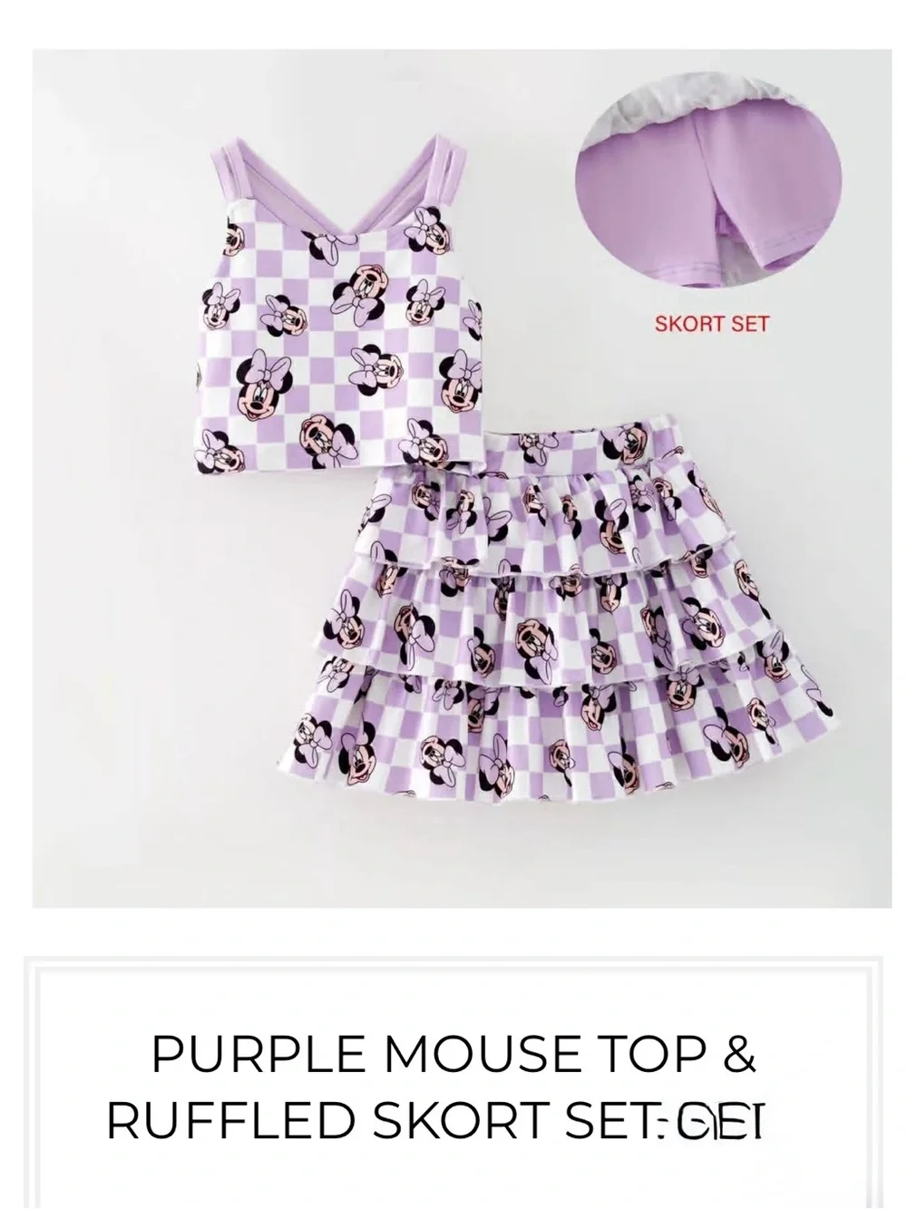 Disney theme Minnie Mouse outfit